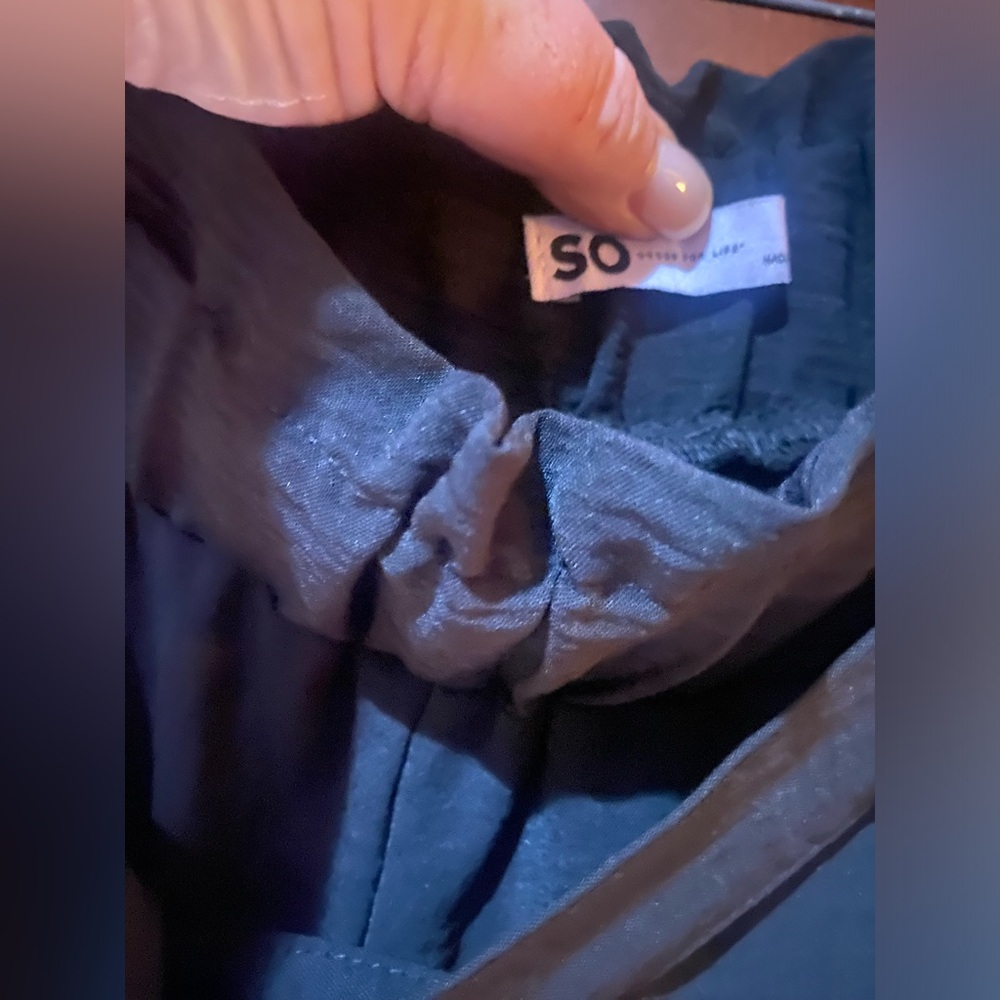 SO Black Women's Trousers with Tie Waist - Picture 2 of 4